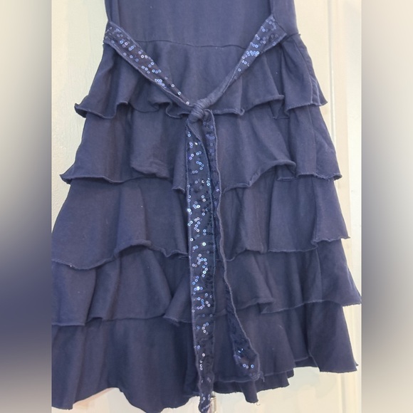 Children's Place Blue Bubble Mini Dress sparkle belt! - Picture 4 of 5